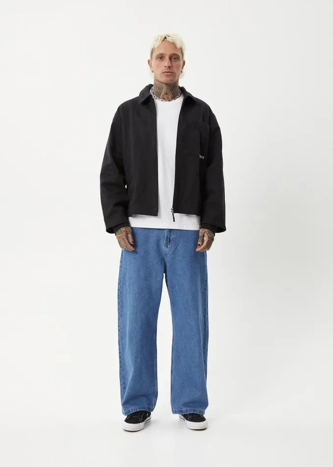 Men Outerwear Afends AFENDS Mens Oracle 8211 Carpenter Jacket 8211 Black