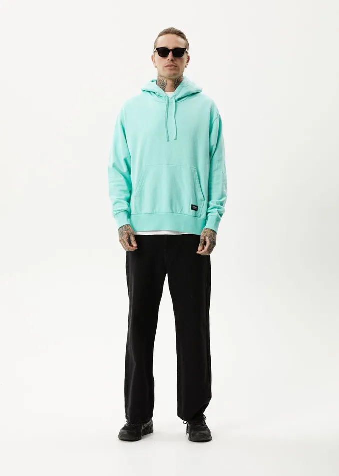 Men Outerwear Afends All Day 8211 Men039s Hemp Hoodie 8211 Mint 8211 AFENDS