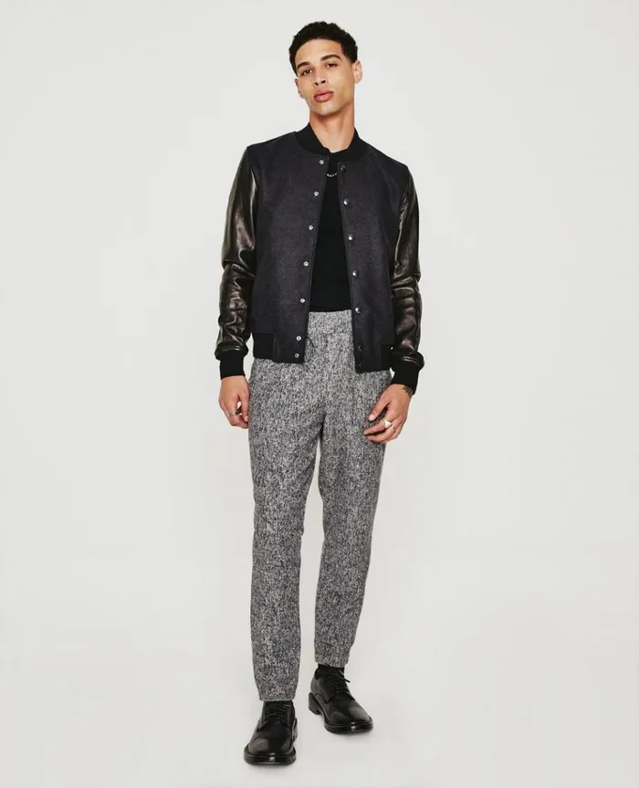 Men Outerwear AG Jeans Berret Bomber CharcoalBlack Men Outerwear AG Jeans Berret Bomber CharcoalBlack