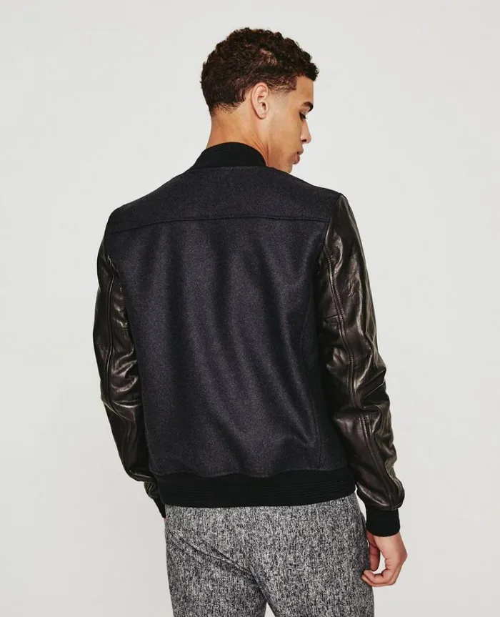 Men Outerwear AG Jeans Berret Bomber CharcoalBlack Men Outerwear AG Jeans Berret Bomber CharcoalBlack