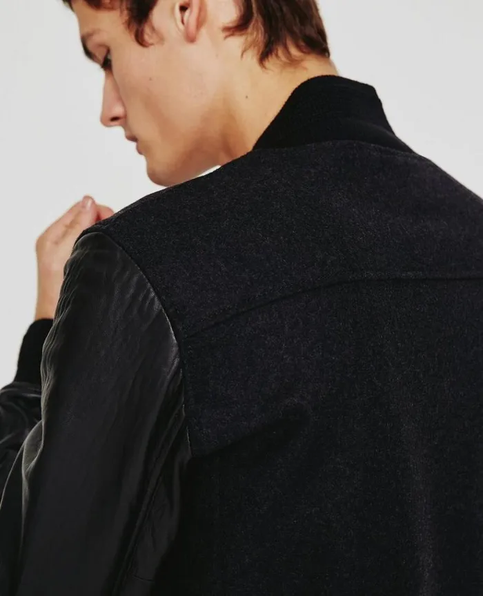 Men Outerwear AG Jeans Berret Bomber CharcoalBlack Men Outerwear AG Jeans Berret Bomber CharcoalBlack