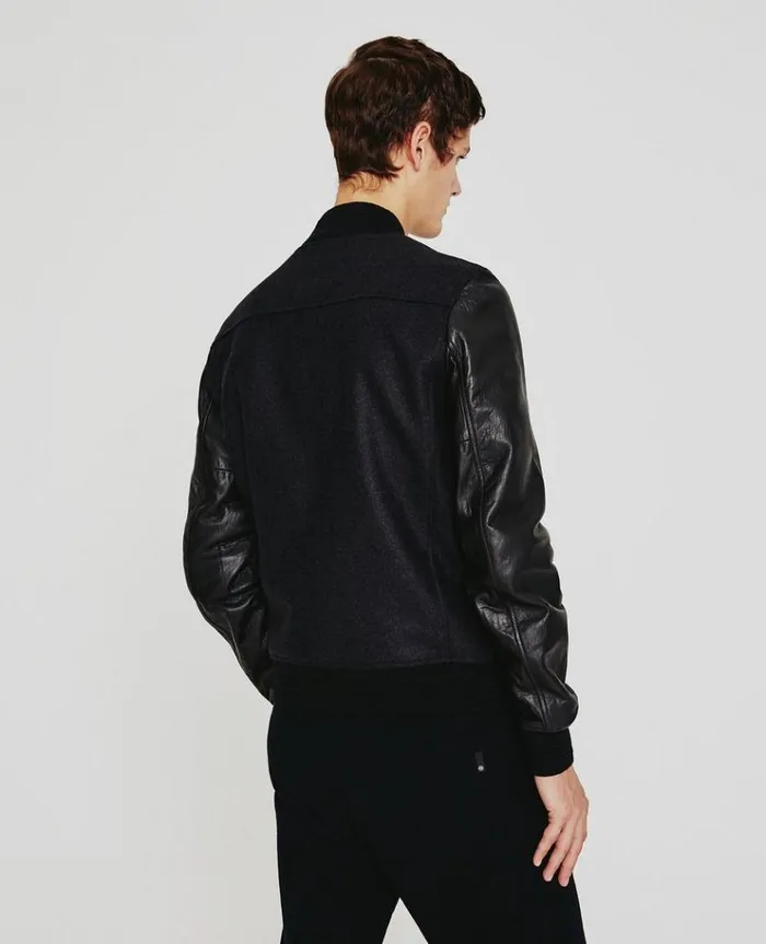 Men Outerwear AG Jeans Berret Bomber CharcoalBlack Men Outerwear AG Jeans Berret Bomber CharcoalBlack