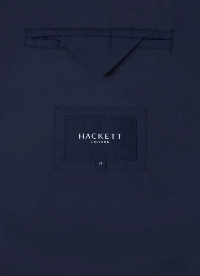 Men Padded Hybrid Gilet Navy Blazer Hackett London Coats and Jackets