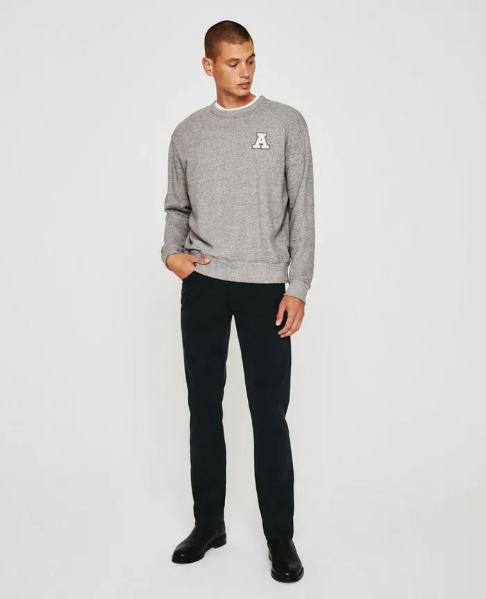 Men Pants AG Jeans Graduate Charcoal Black