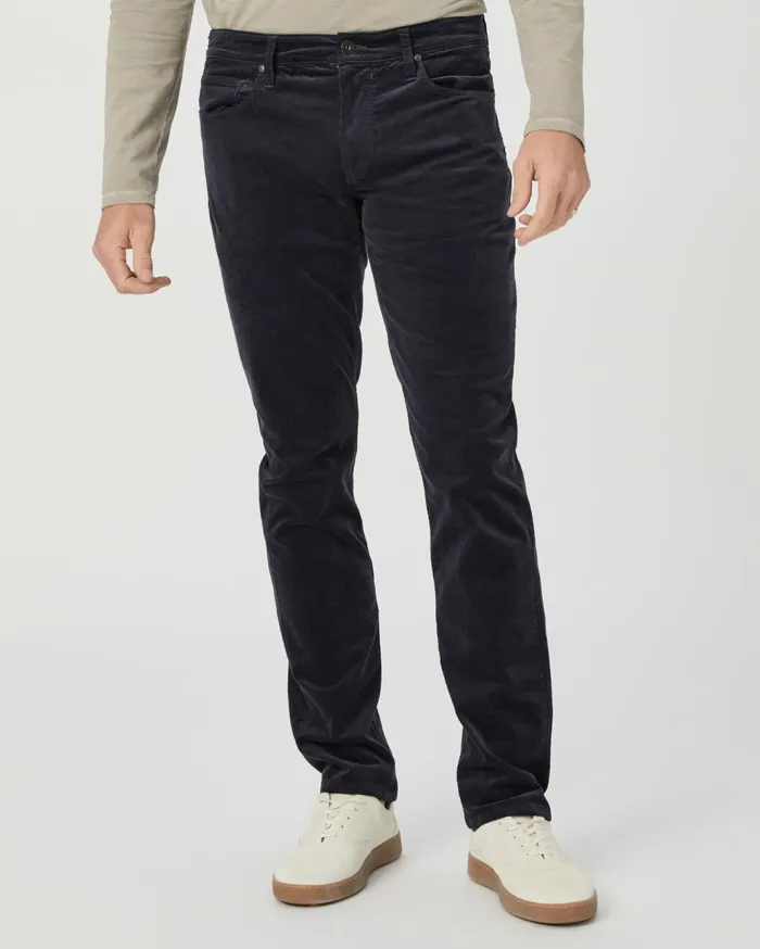 Men Pants and Joggers PAIGE Lennox Slim Pant 8211 Deep Anchor Corduroy Men Pants and Joggers PAIGE Lennox Slim Pant 8211 Deep Anchor Corduroy