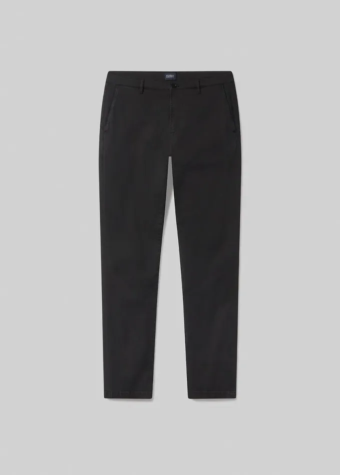 Men Pants Citizens Of Humanity London Tapered Slim Italian Twill Washed Black