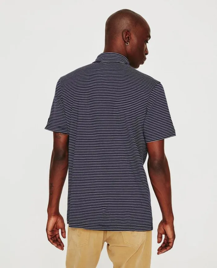 Men Polos AG Jeans Bryce SS Polo Deep AegeanTrue White Men Polos AG Jeans Bryce SS Polo Deep AegeanTrue White