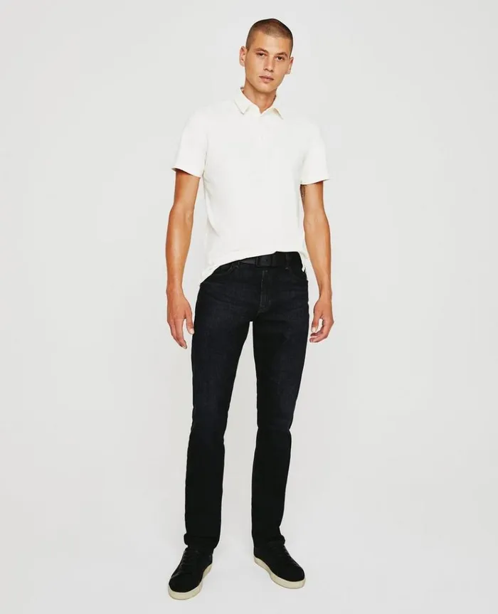 Men Polos AG Jeans Bryce SS Polo Ivory Dust Men Polos AG Jeans Bryce SS Polo Ivory Dust