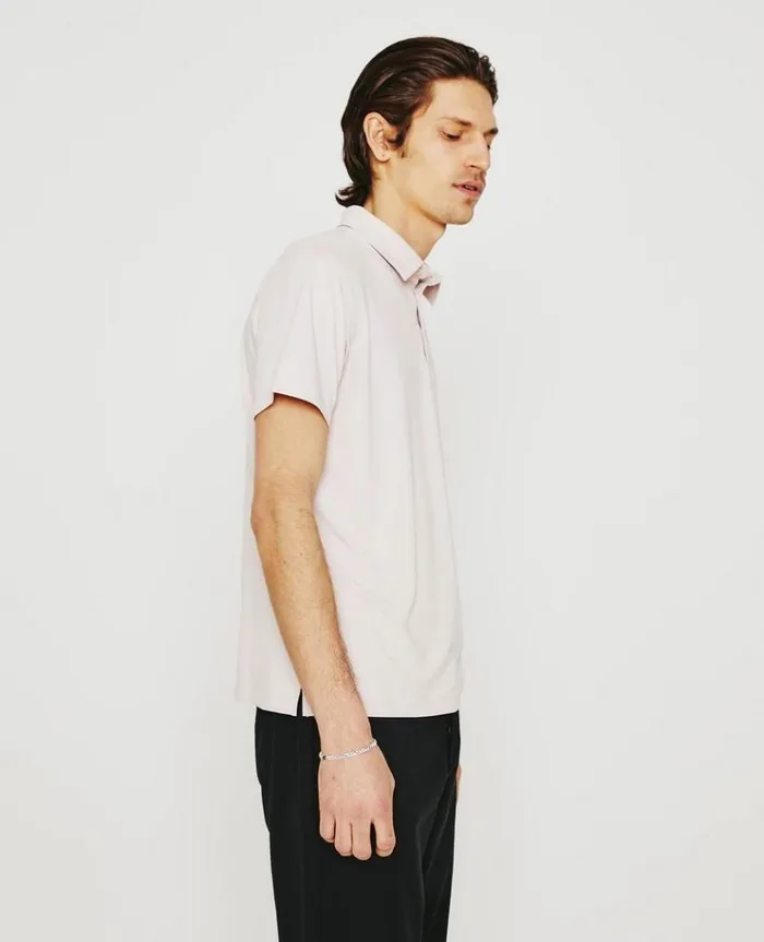 Men Polos AG Jeans Bryce SS Polo Vintage Pink Men Polos AG Jeans Bryce SS Polo Vintage Pink