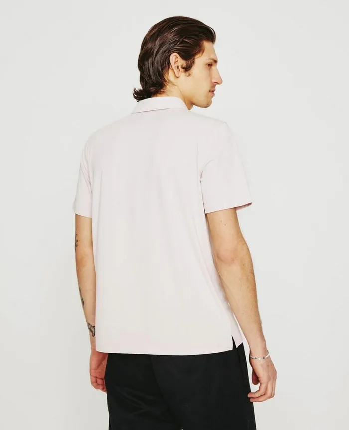 Men Polos AG Jeans Bryce SS Polo Vintage Pink Men Polos AG Jeans Bryce SS Polo Vintage Pink