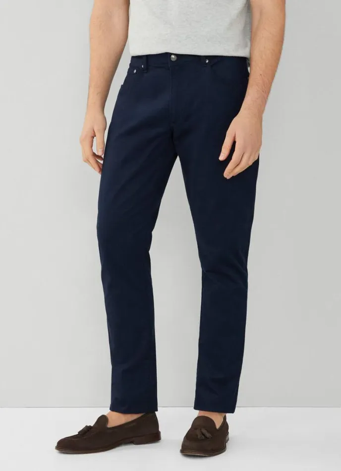 Men Regular Fit Trinity Trousers Navy Blazer Hackett London Trousers and Chinos