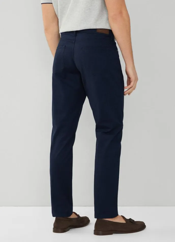Men Regular Fit Trinity Trousers Navy Blazer Hackett London Trousers and Chinos