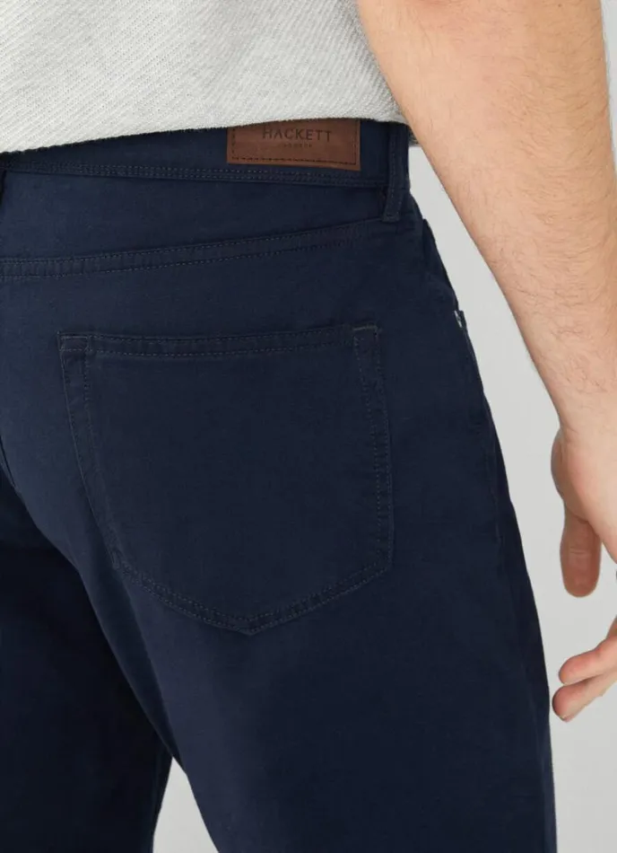 Men Regular Fit Trinity Trousers Navy Blazer Hackett London Trousers and Chinos