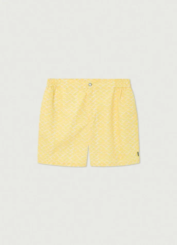 Men Shell Swim Shorts Yellow Hackett London Swimwear