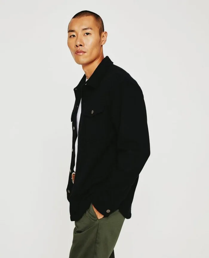Men Shirts AG Jeans Elias Shirt Jacket True Black Men Shirts AG Jeans Elias Shirt Jacket True Black