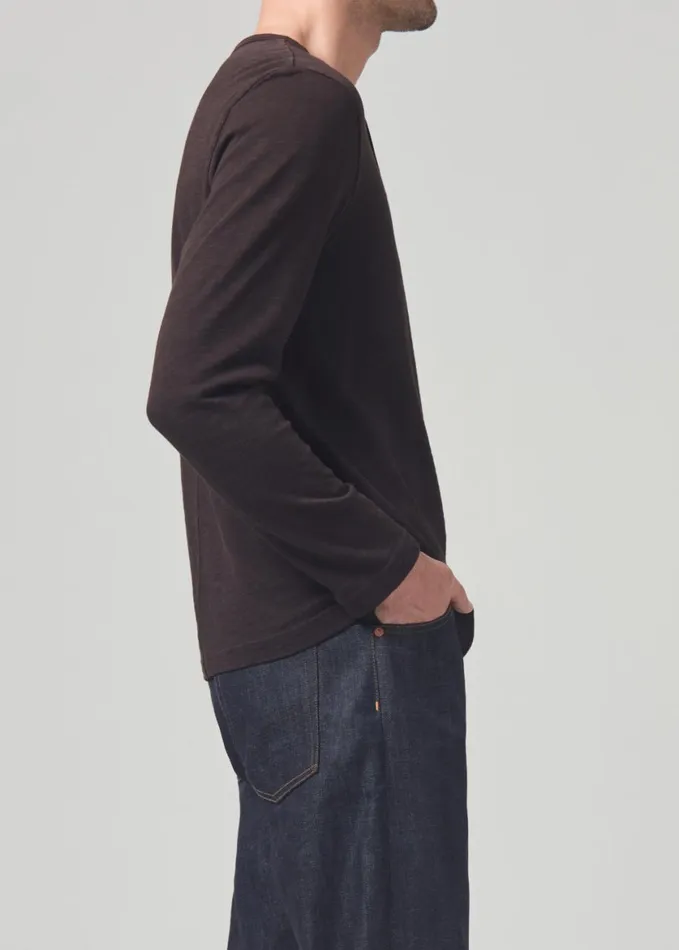 Men Shirts Citizens Of Humanity Classic Henley Barrister