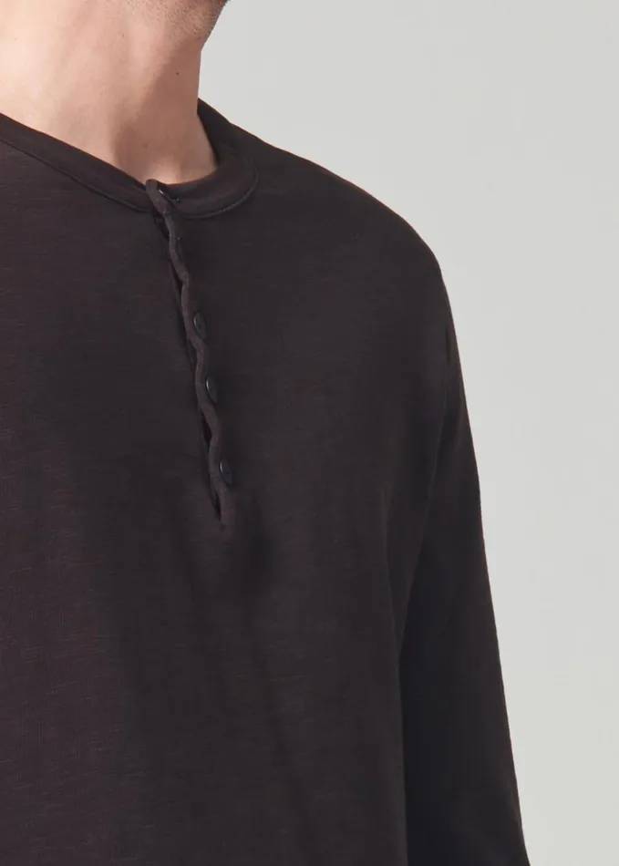 Men Shirts Citizens Of Humanity Classic Henley Barrister