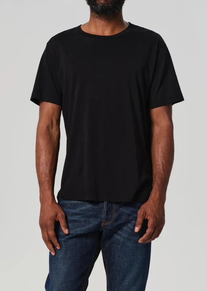 Men Shirts Citizens Of Humanity Everyday Short Sleeve Tee Black