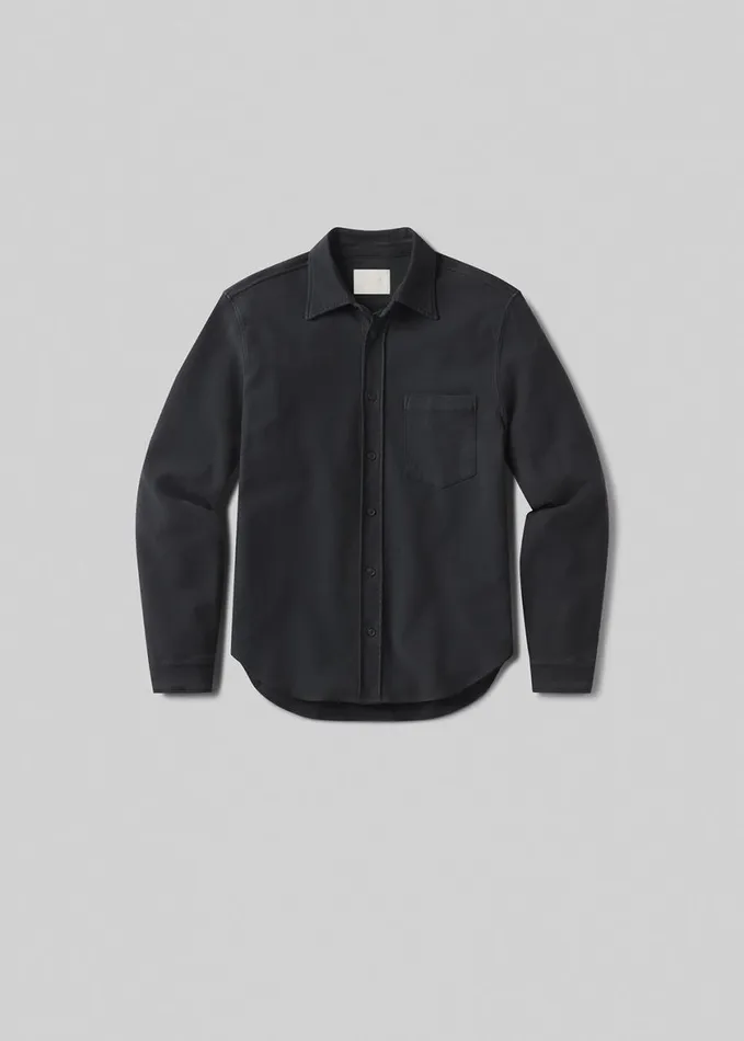 Men Shirts Citizens Of Humanity Luca Bucket Dye Shirt French Terry Gravel