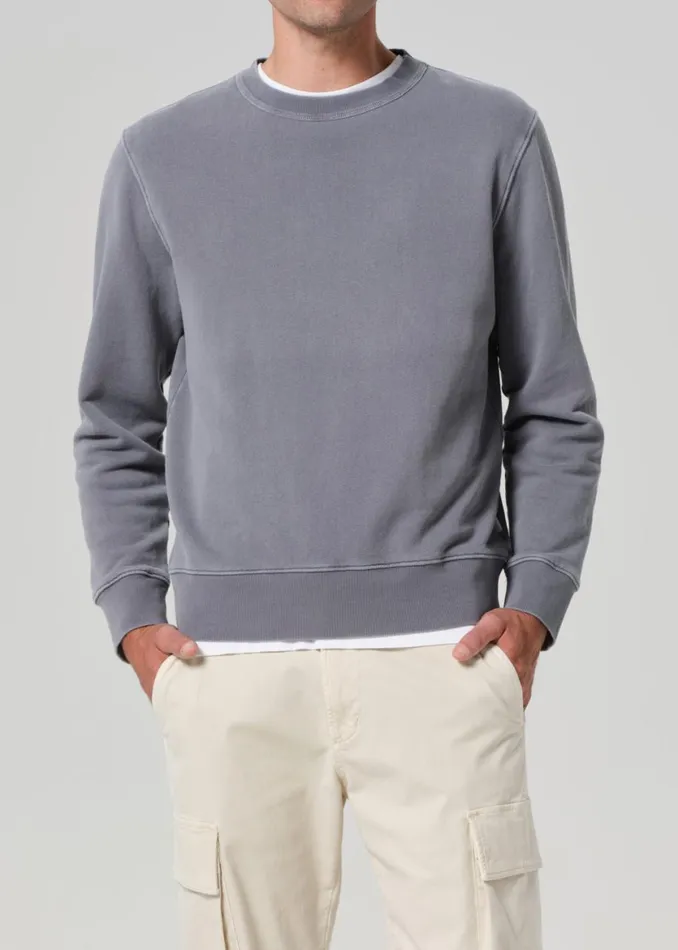 Men Shirts Citizens Of Humanity Vintage Crewneck Sweatshirt Heron Grey