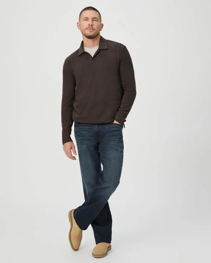 Men Shirts PAIGE Hammond Polo 8211 Burnt Cocoa Men Shirts PAIGE Hammond Polo 8211 Burnt Cocoa