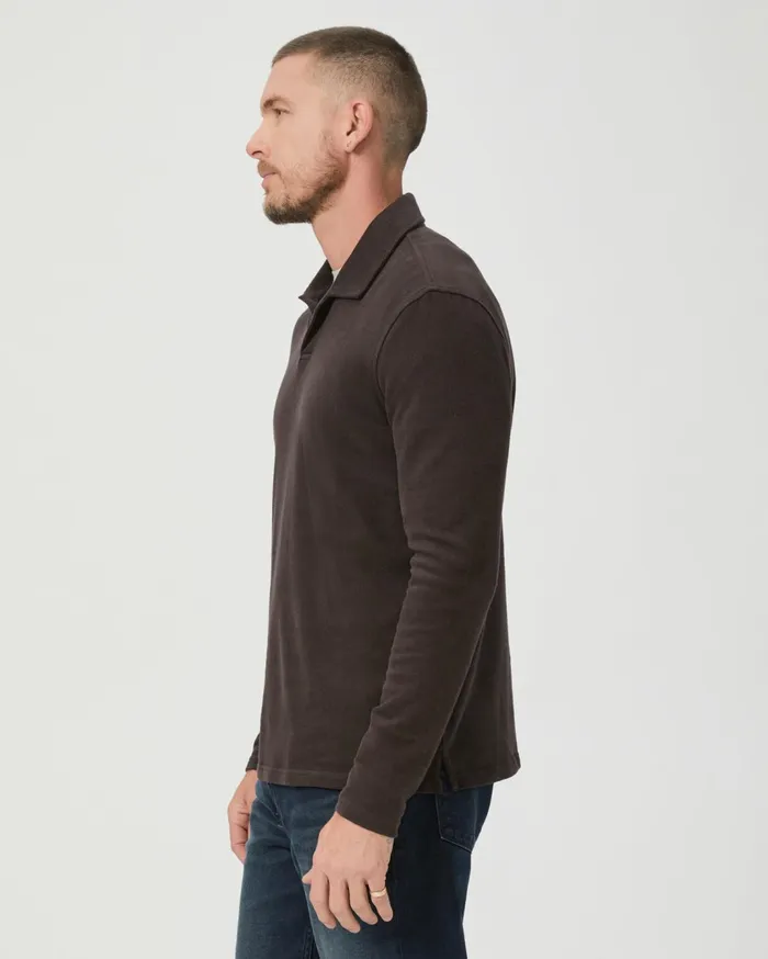 Men Shirts PAIGE Hammond Polo 8211 Burnt Cocoa Men Shirts PAIGE Hammond Polo 8211 Burnt Cocoa
