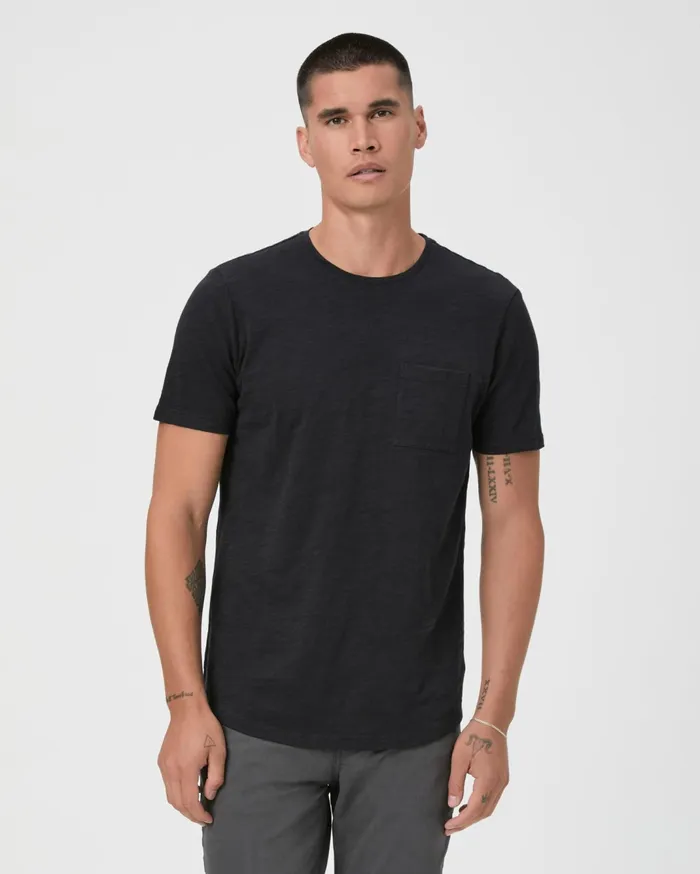 Men Shirts PAIGE Kenneth Crew 8211 Black