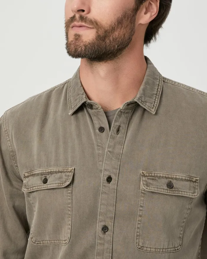 Men Shirts PAIGE Martin Shirt 8211 Vintage Weathered Mushroom Men Shirts PAIGE Martin Shirt 8211 Vintage Weathered Mushroom