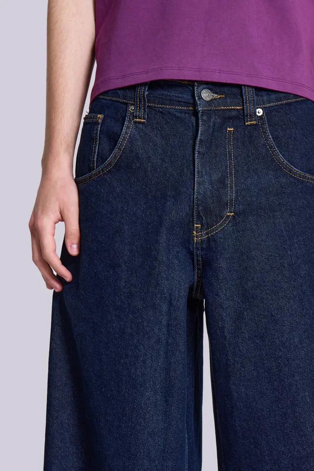 Men Shop Indigo Low Rise Colossus Baggy Jeans Jaded London Bestsellers