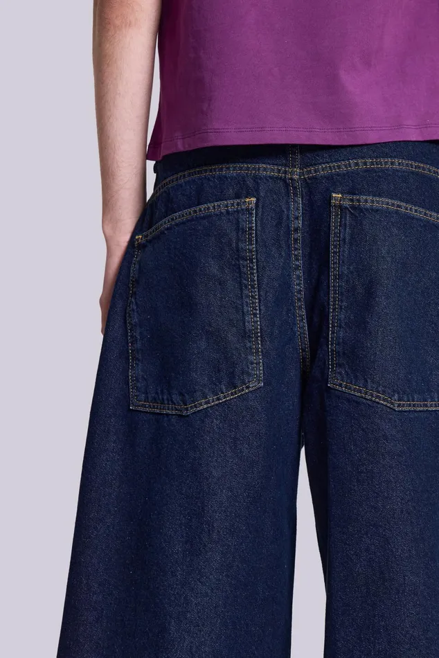 Men Shop Indigo Low Rise Colossus Baggy Jeans Jaded London Bestsellers