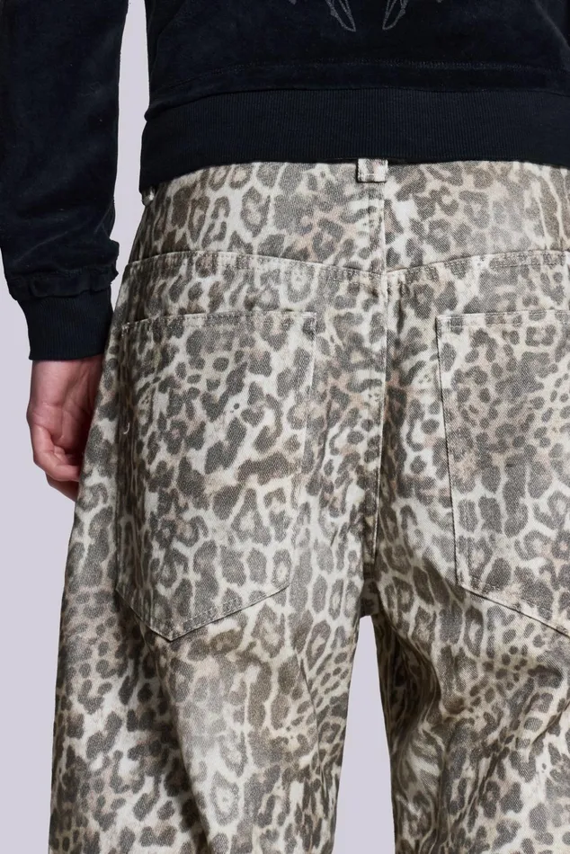 Men Shop Leopard Fade Colossus Jeans Jaded London Bestsellers