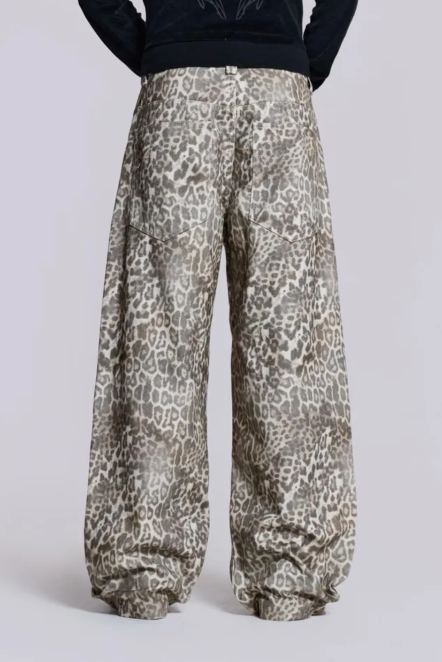 Men Shop Leopard Fade Colossus Jeans Jaded London Bestsellers