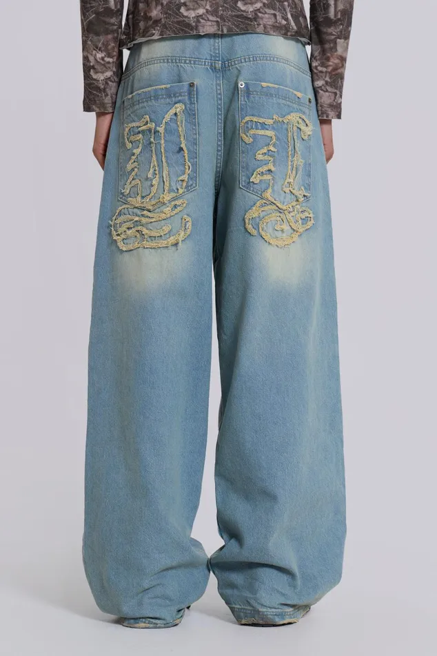 Men Shop Light Wash JL Colossus Jeans Jaded London Denim