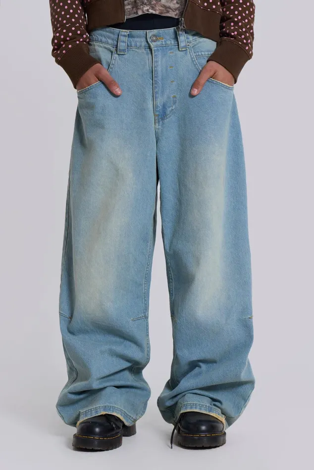 Men Shop Light Wash JL Colossus Jeans Jaded London Denim