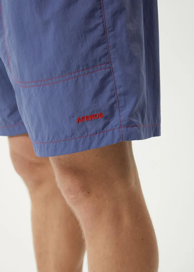Men Shorts and Boardshorts Afends AFENDS Mens Baywatch 8211 Swim Short 18quot 8211 Marlin