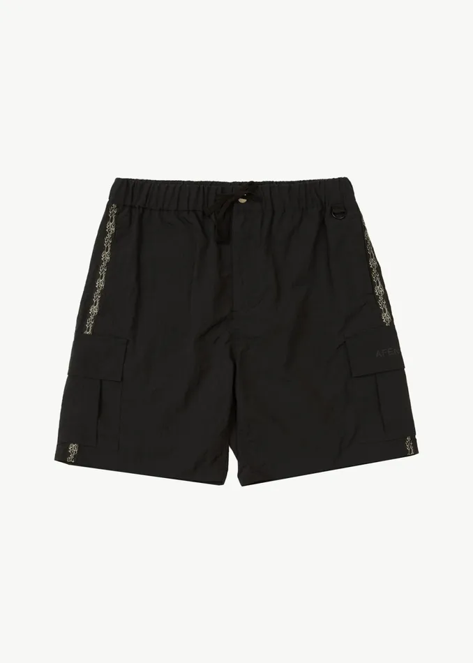 Men Shorts and Boardshorts Afends AFENDS Mens Bound 8211 Cargo Short 20 Inch 8211 Black