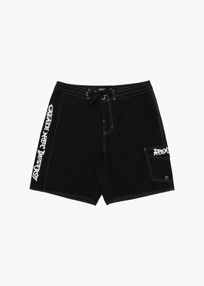 Men Shorts and Boardshorts Afends AFENDS Mens Creator 8211 Surf Related Boardshorts 18quot 8211 Black Men Shorts and Boardshorts Afends AFENDS Mens Creator 8211 Surf Related Boardshorts 18quot 8211 Black