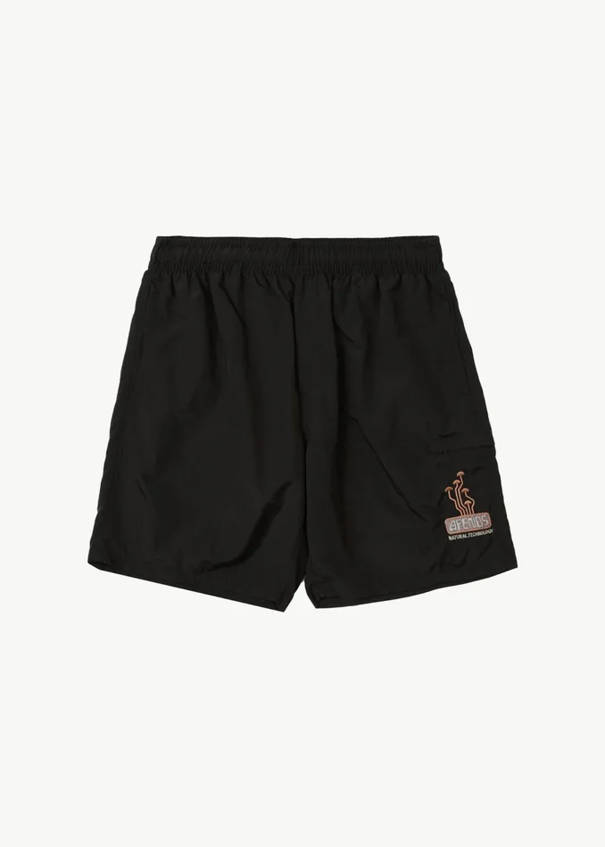 Men Shorts and Boardshorts Afends AFENDS Mens Fruiting 8211 Baywatch Swim Short 18 Inch 8211 Black Men Shorts and Boardshorts Afends AFENDS Mens Fruiting 8211 Baywatch Swim Short 18 Inch 8211 Black