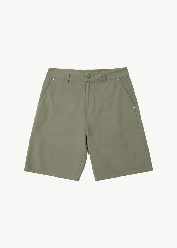 Men Shorts and Boardshorts Afends AFENDS Mens Harper 8211 Canvas Carpenter Shorts 22quot 8211 Olive Men Shorts and Boardshorts Afends AFENDS Mens Harper 8211 Canvas Carpenter Shorts 22quot 8211 Olive