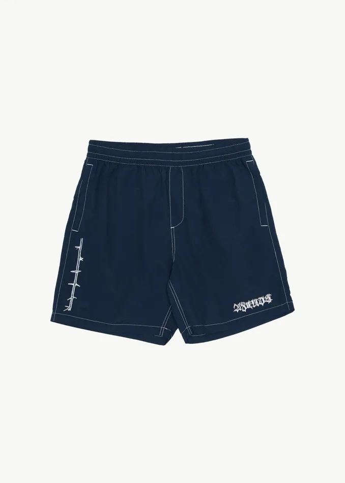 Men Shorts and Boardshorts Afends AFENDS Mens Thorny 8211 Baywatch Swim Short 18quot 8211 Navy Men Shorts and Boardshorts Afends AFENDS Mens Thorny 8211 Baywatch Swim Short 18quot 8211 Navy
