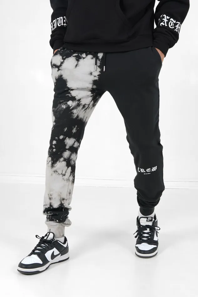Men Sixth June Paris Jeans Trousers Bicolored Tie Dye Joggers Black Multi Men Sixth June Paris Jeans Trousers Bicolored Tie Dye Joggers Black Multi
