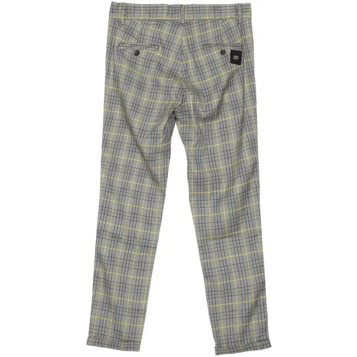 Men Sixth June Paris Jeans Trousers Buckle Prince Of Wales Trousers Yellow Grey Men Sixth June Paris Jeans Trousers Buckle Prince Of Wales Trousers Yellow Grey