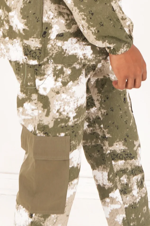 Men Sixth June Paris Jeans Trousers Camouflage Cargo Pants Green Men Sixth June Paris Jeans Trousers Camouflage Cargo Pants Green