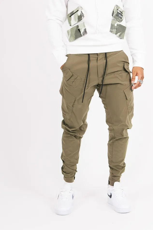 Men Sixth June Paris Jeans Trousers Cargo Multi Pockets Joggers Camel Green Men Sixth June Paris Jeans Trousers Cargo Multi Pockets Joggers Camel Green
