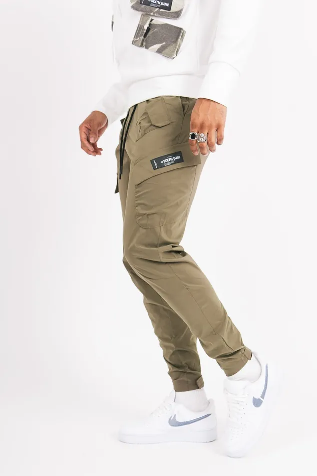 Men Sixth June Paris Jeans Trousers Cargo Multi Pockets Joggers Camel Green Men Sixth June Paris Jeans Trousers Cargo Multi Pockets Joggers Camel Green