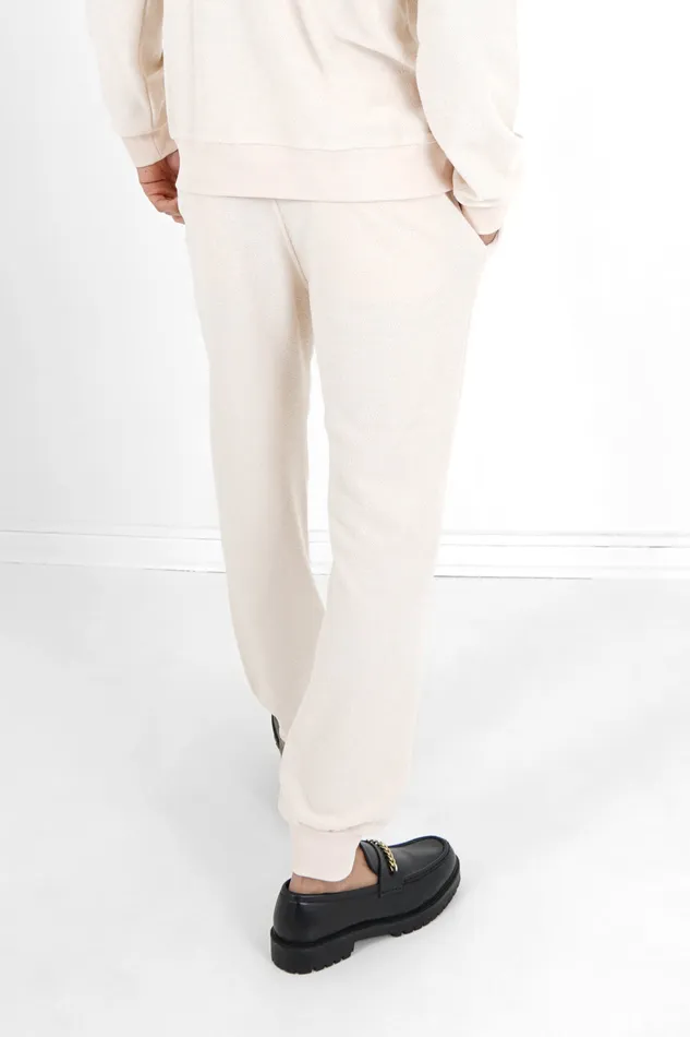 Men Sixth June Paris Jeans Trousers Curly Logo Joggers Beige Men Sixth June Paris Jeans Trousers Curly Logo Joggers Beige