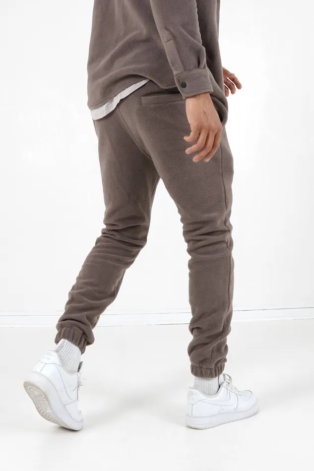 Men Sixth June Paris Jeans Trousers Fleece Logo Joggers Brown Men Sixth June Paris Jeans Trousers Fleece Logo Joggers Brown