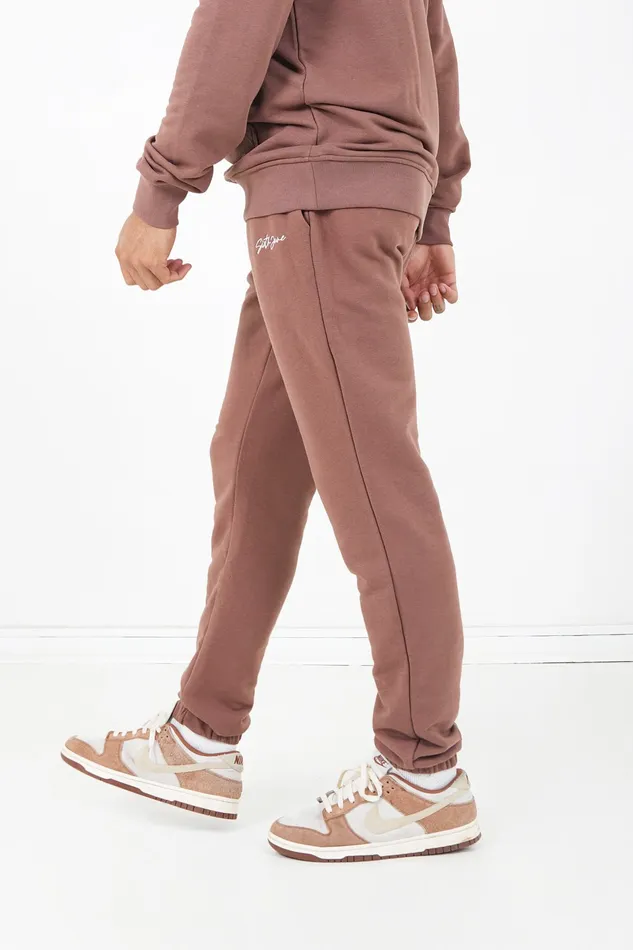 Men Sixth June Paris Jeans Trousers Signature Logo Joggers Brown Men Sixth June Paris Jeans Trousers Signature Logo Joggers Brown