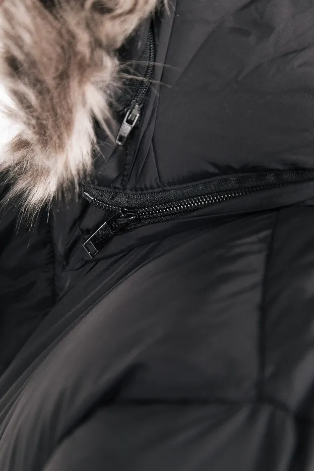 Men Sixth June Paris Outerwear Long Fur Down Jacket Black Men Sixth June Paris Outerwear Long Fur Down Jacket Black