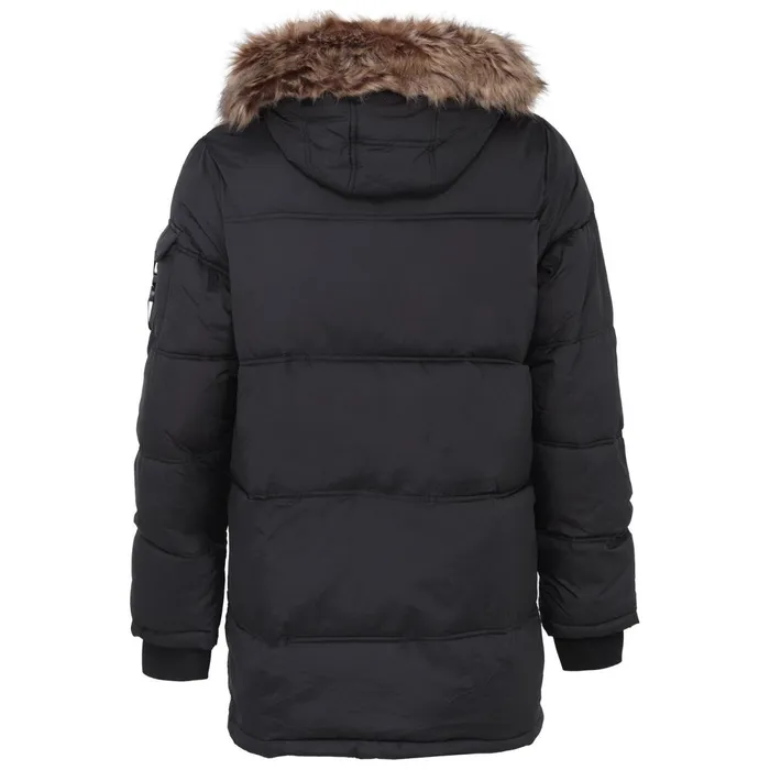 Men Sixth June Paris Outerwear Long Fur Down Jacket Black Men Sixth June Paris Outerwear Long Fur Down Jacket Black